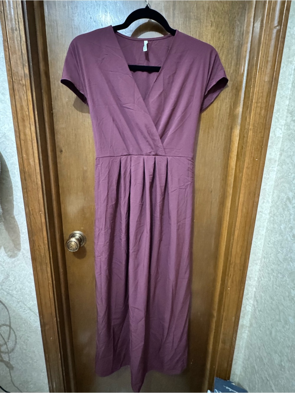 Halara Women’s Mauve Wrap-Style Maxi Dress size Medium